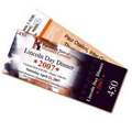 White 100 Lb. Gloss Cover Event Ticket with Variable Imaging (2 1/4"x5 1/2")